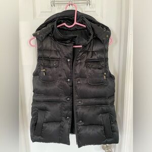 Banana Republic hooded puffer vest